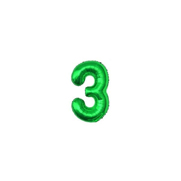 Цифра F "Зеленый, 3", 40"