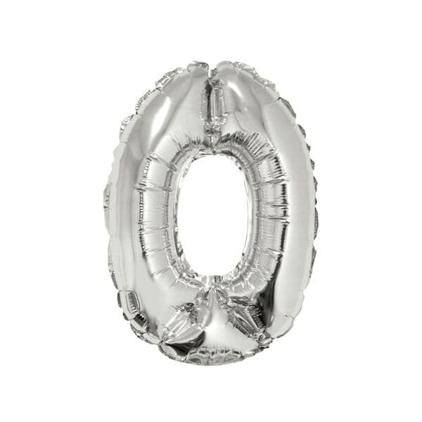 Цифра F "Серебро, 0" 16"