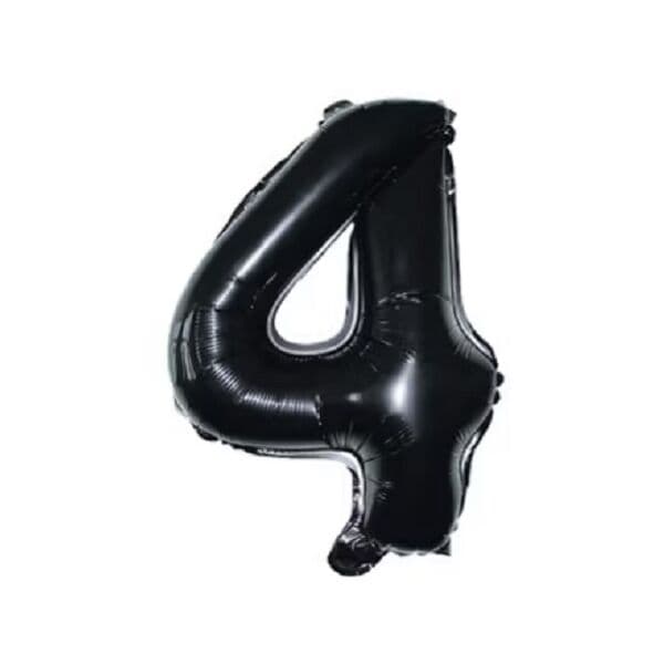 Цифра F "Черный, 4" 16"