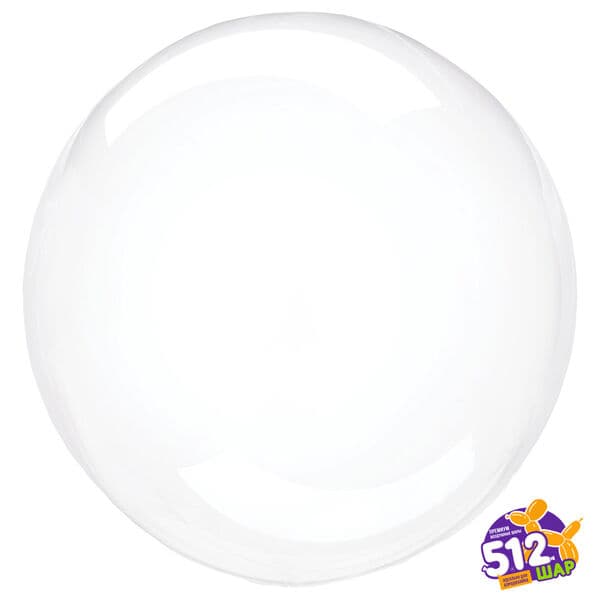 512 Сфера, Deco Bubble, Прозрачный, Кристалл, 18"