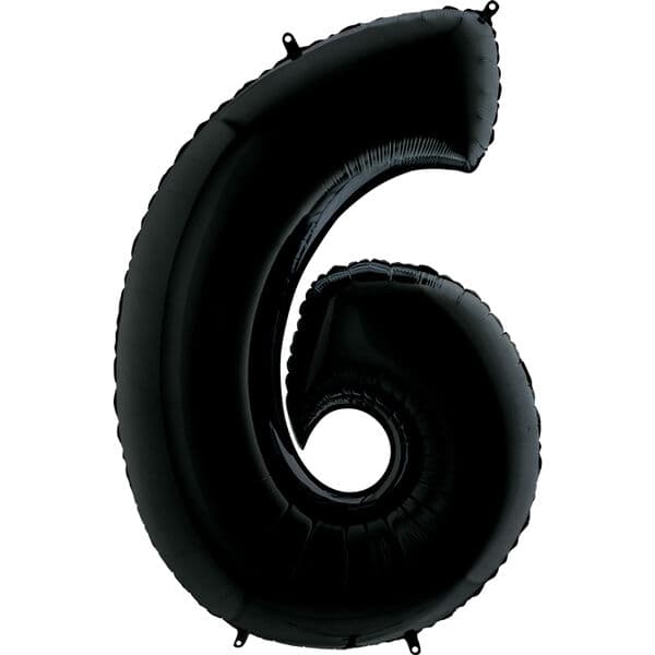 Цифра G "Черный, 6" 40"