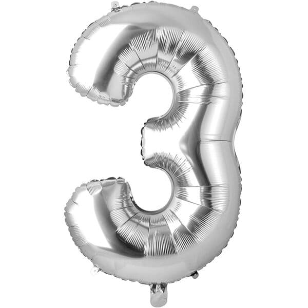 Цифра ВЗ "Серебро, 3" 26"