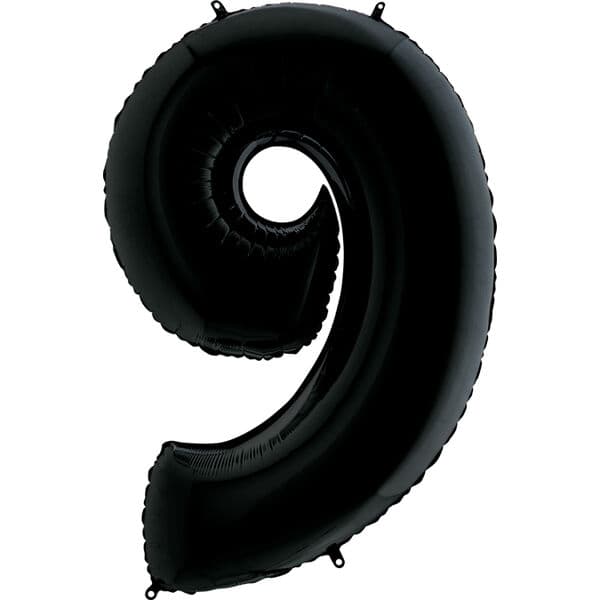 Цифра G "Черный, 9" 40"