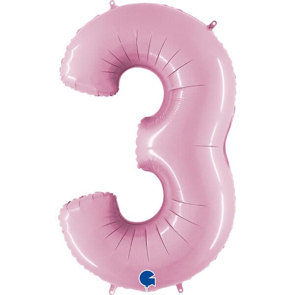 Цифра G "Розовый, 3" 40"