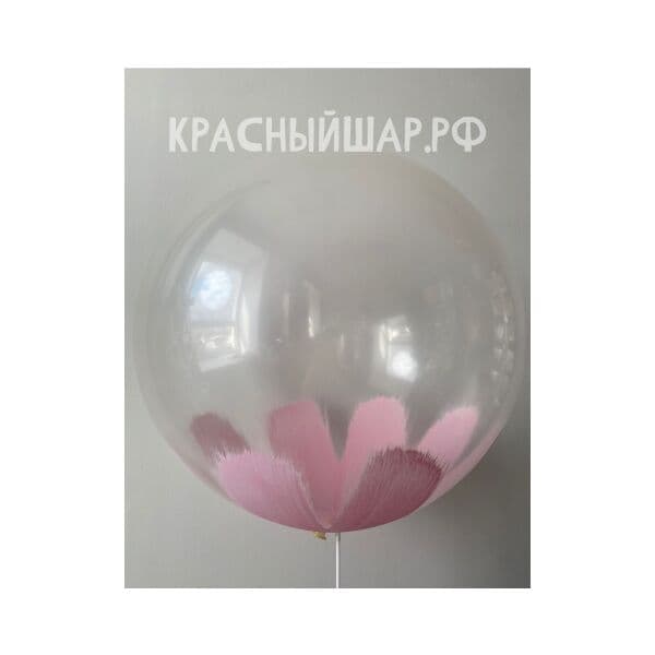 S «Браш кристалл Розовый Макарун», 24"