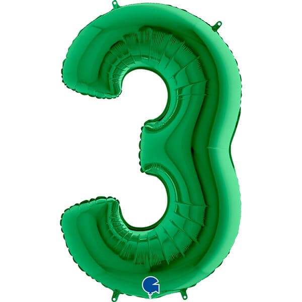 Цифра G "Зеленый, 3" 40"
