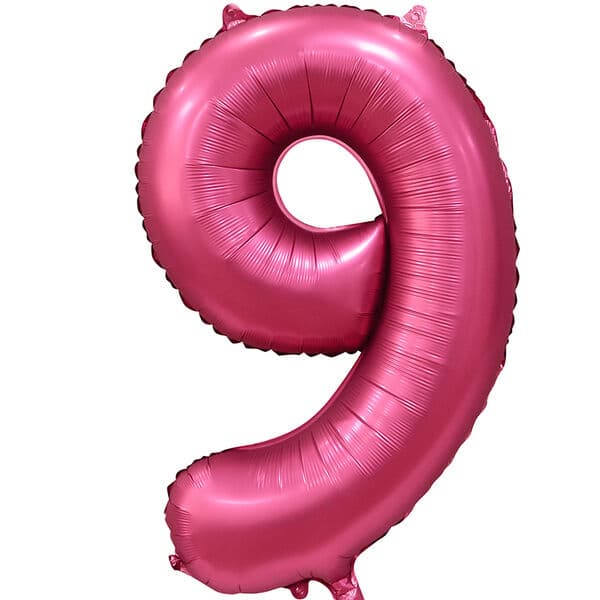 Цифра ДБ "Бордовый сатин, 9" 34"
