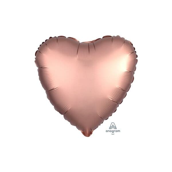 Сердце An «Сатин Rose Copper» 18″