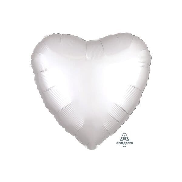 Сердце An «Сатин White» 18″