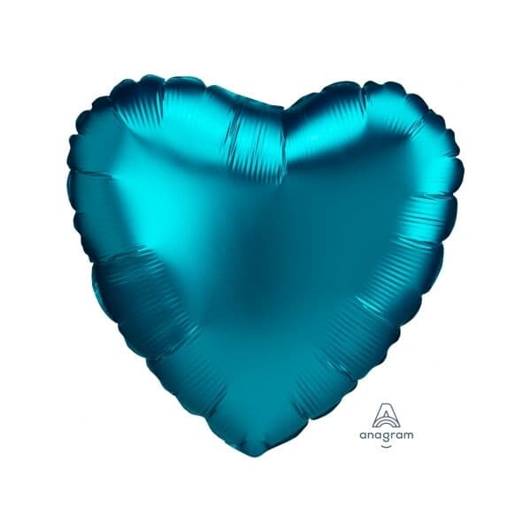 Сердце An «Сатин Aqua» 18″