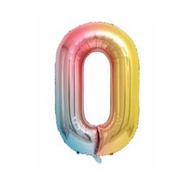 Цифра F "Радуга, 0", 40"