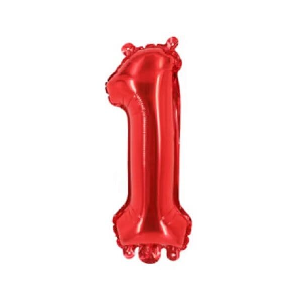 Цифра F "Красный, 1" 16"