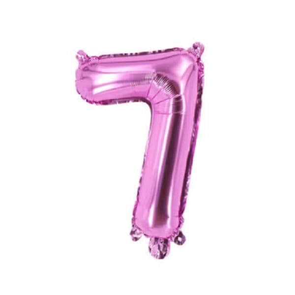 Цифра F "Розовый, 7" 16"